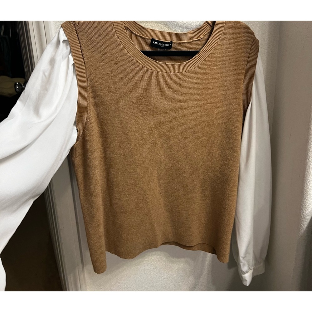 Karl vest blouse size xl, perfect condition